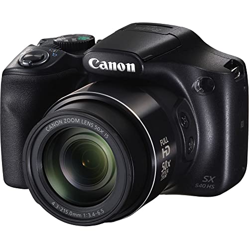 Canon PowerShot SX540 HS Digital Camera (1067C001), 64GB Card, 2 x NB-6L Battery, Color Filter Kit, Filter Kit, Corel Photo Software, Charger, Card Reader, LED Light + More (Renewed)