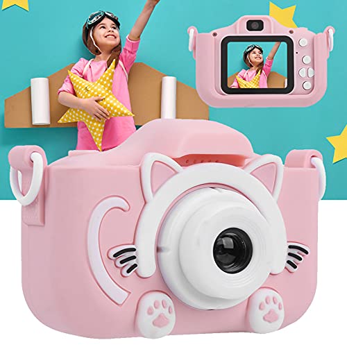 YYOYY Camera Children Camera Portable Children Camera 2400W Pixels Cartoon Digital DV Taking Pictures Toy Camera Children (Pink)