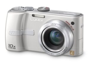 panasonic lumix dmc-tz1s 5mp compact digital camera with 10x optical image stabilized zoom (silver)