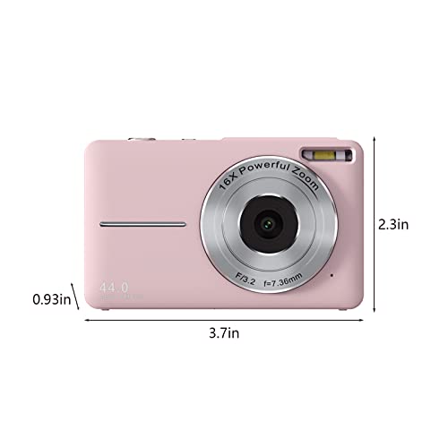 1080p High-Definition Digital Camera 44 Million Photos 16x Digital Zoom Camera Anti-Shake Proof Home Camera,Electronic Anti-Shake, Face Distinguish, Ideal Xmas Gifts for Family