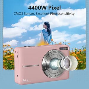 1080p High-Definition Digital Camera 44 Million Photos 16x Digital Zoom Camera Anti-Shake Proof Home Camera,Electronic Anti-Shake, Face Distinguish, Ideal Xmas Gifts for Family