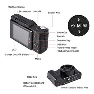 Jacksing Cameras, US Plug 110-240v 1080 Digital Camera for Photo