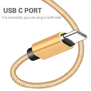 Short USB C Cable [4-Pack 8 inch], SUMPK 3A Fast Charging USB 2.0 Data Transfer to Type C Phone Charger Cord Nylon Braided Compatible with Samsung Galaxy S10 S9, Pixel 3, LG V30, Charging Station