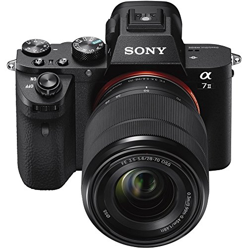 Sony a7 II Full-Frame Alpha Mirrorless Digital Camera a7II ILCE-7M2/K with FE 28-70mm F3.5-5.6 OSS Lens Kit and Deco Gear Professional Photo Video Camera Case 2X Extra Battery Power Editing Bundle