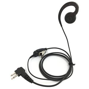 promaxpower 1-wire c-shape swivel earpiece headset with ptt button mic for motorola two-way radio walkie talkies cp100, cp185, cp200, cls1110, cls1410, ep450 (1-pack)
