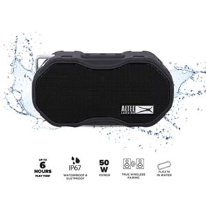 Altec Lansing Baby Boom XL - Waterproof Bluetooth Speaker, Wireless & Portable for Travel & Outdoor Use, Deep Bass & Loud Sound, 1 Pack, Black