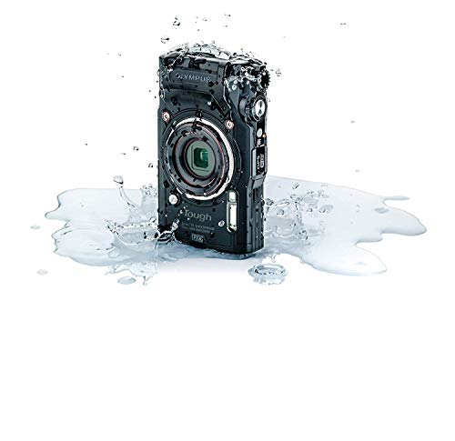 Olympus Tough TG-6 Waterproof Camera, Black -32GB Basic Bundle (Renewed)