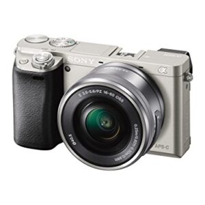 Sony Alpha a6000 Mirrorless Digital Camera with 16-50 mm Lens 24.3MP (Silver) (Renewed)