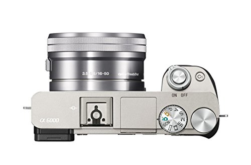 Sony Alpha a6000 Mirrorless Digital Camera with 16-50 mm Lens 24.3MP (Silver) (Renewed)