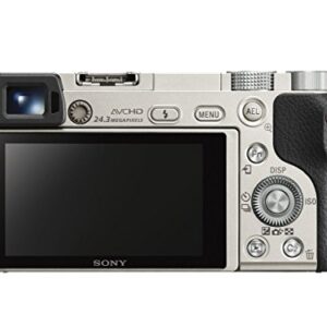 Sony Alpha a6000 Mirrorless Digital Camera with 16-50 mm Lens 24.3MP (Silver) (Renewed)