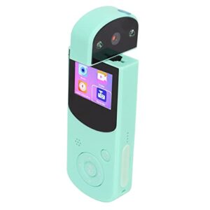 GOWENIC HD Video Recorder, Pocket Vlogging Camera Clip On Camera 16MP Digital Camera with 1.5in Color Display, Handheld DV Camera, Built in Beauty Filter Function(Green)