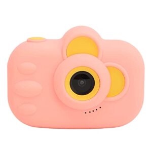 JTLB 1080P 2inch Kids Camera ， Cute Cartoon Design USB HD Digital Children Selfie Camera ，Built in 1000mAh Battery for Birthday (Pink)