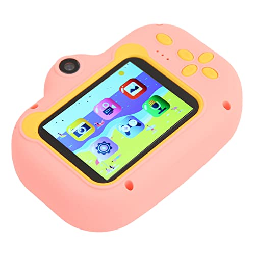 JTLB 1080P 2inch Kids Camera ， Cute Cartoon Design USB HD Digital Children Selfie Camera ，Built in 1000mAh Battery for Birthday (Pink)