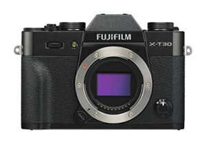 fujifilm x-t30 mirrorless digital camera, black (body only)