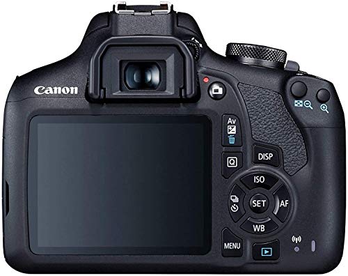 Canon EOS 2000D Rebel T7 Kit with EF-S 18-55mm f/3.5-5.6 III Lens + Accessory Bundle Model Electronics Cloth (Renewed) Black