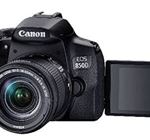 Canon Intl. EOS 850D (Rebel T8i) DSLR Camera with 18-55mm STM & Canon EF 75-300mm III Lenses + MF 420-800mm Zoom Lens + 128GB Memory + Filters + Flex Tripod + Professional Bundle (Renewed)