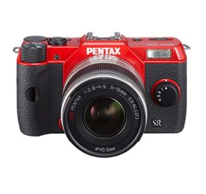 pentax q10 mirrorless digital camera with 3-inch lcd zoom lens kit 12.4mp (red) (old model)