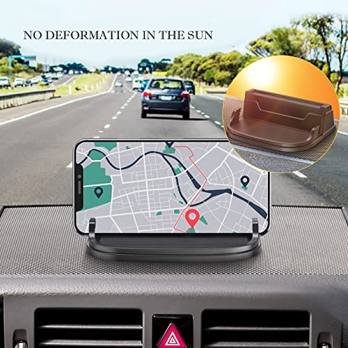 Nicyop Car Phone Holder,Dashboard Mat Rubber Anti-Slip Pad,Dashboard Phone Holder,for Various Dashboards,Car Accessories Compatible with Most Smartphones、GPS Devices and More