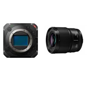 panasonic lumix bs1h full-frame box-style live & cinema camera with panasonic lumix s 50mm f/1.8 l-mount lens bundle (2 items)