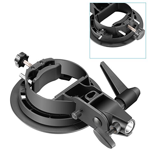 Neewer® 2 Pieces S-Type Bracket Holder with Bowens Mount for Speedlite Flash Snoot Softbox Beauty Dish Reflector Umbrella