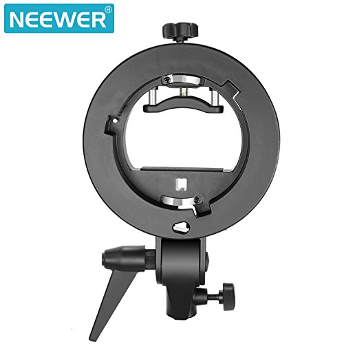 Neewer® 2 Pieces S-Type Bracket Holder with Bowens Mount for Speedlite Flash Snoot Softbox Beauty Dish Reflector Umbrella