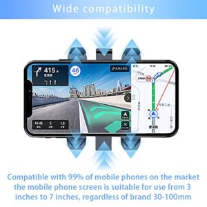 RELMAY Phone Mount for Car, Rear View Mirror Phone Holder, Multifunctional 360 ° Rotatable and Retractable Phone Holder, Rearview Mirror Phone Holder for Car Compatible with All Cell Phones