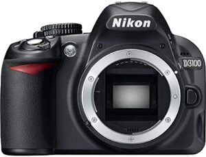 nikon d3100 14.2mp 1080p digital slr camera body (black) 25470b – (renewed)