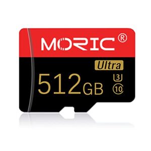512gb micro sd card (class 10 high speed) memory card for cameras,drone,dash cam,camcorder,surveillance,smartphone