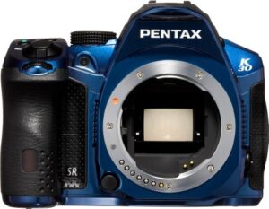pentax k-30 weather-sealed 16 mp cmos digital slr (blue, body only)