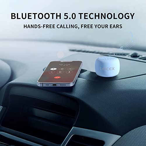 LEICEX Tiny Bluetooth Speaker, Travel Small Speakers Bluetooth Wireless Pillow Perfect for Travel Outdoor Sound (Blue)