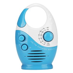 portable am/fm digital radio, waterproof usb rechargeable multifunctional shower speaker radios player, suitable for home office outdoor travel