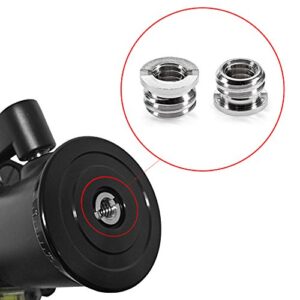 Standard 1/4"-20 Female to 3/8"-16 Male Screw Adapter Reducer Bushing Converter for DSLR Camera Camcorder Tripod Monopod Ball Head Ballhead Video Light Stand (4 Pieces)