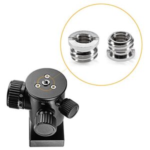 Standard 1/4"-20 Female to 3/8"-16 Male Screw Adapter Reducer Bushing Converter for DSLR Camera Camcorder Tripod Monopod Ball Head Ballhead Video Light Stand (4 Pieces)