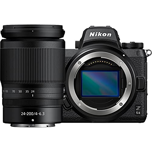 Nikon Z 6II Full-Frame Mirrorless Camera Bundle with NIKKOR Z 24-200mm F4-6.3 Telephoto Zoom VR Lens + Nikon FTZ Lens Mount Adapter