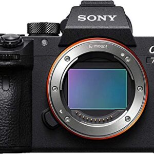 Sony Alpha a7R III Mirrorless Digital Camera (Body Only) + SanDisk 32GB Memory Card, Case, Tripod and A-Cell Accessory Bundle (18pc Bundle) (64GB Memory Card)