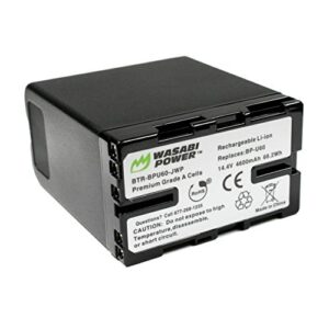 wasabi power battery for sony bp-u60 and sony pmw-100, pmw-150, pmw-160, pmw-200, pmw-300, pmw-ex1, pmw-ex1r, pmw-ex3, pmw-ex160, pmw-ex260, pmw-ex280, pmw-f3, pxw-fs5, pxw-fs7