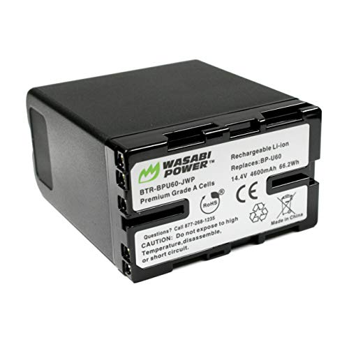 Wasabi Power Battery for Sony BP-U60 and Sony PMW-100, PMW-150, PMW-160, PMW-200, PMW-300, PMW-EX1, PMW-EX1R, PMW-EX3, PMW-EX160, PMW-EX260, PMW-EX280, PMW-F3, PXW-FS5, PXW-FS7