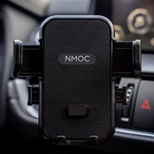 NMOC [Upgraded] Polycarbonate Air Vent Cell Phone Holder for Car, Hands Free Mount With Adjustable Steel Hook, Compatible With Most Smart Phones Including iPhone 14 13 Galaxy S22 S21 S20 And More