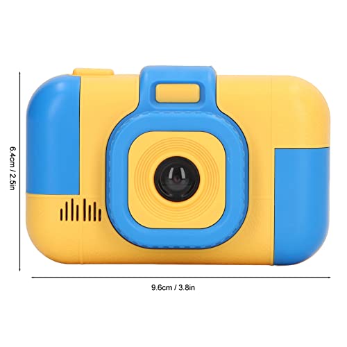 Kids Digital Camera, Dual Cameras 40MP Support Video Recording Round Lovely Childrens Camera Portable ABS Kids Digital Camera with Cartoon Photo Frame