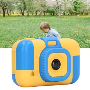 Kids Digital Camera, Dual Cameras 40MP Support Video Recording Round Lovely Childrens Camera Portable ABS Kids Digital Camera with Cartoon Photo Frame