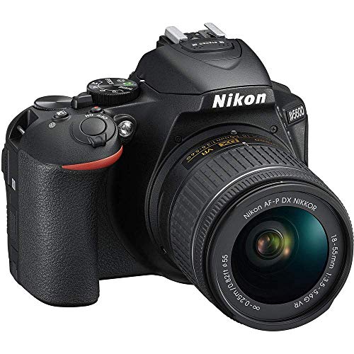 Nikon D5600 DSLR Camera with 18-55mm Lens (1576) + 64GB Memory Card + Case + Corel Photo Software + 2 x EN-EL14 A Battery + Light + Filter Kit + Wide Angle Lens + More (International Model) (Renewed)