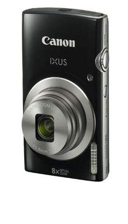 Canon IXUS 185/Elph 180 Black Digital Compact Camera (Renewed)