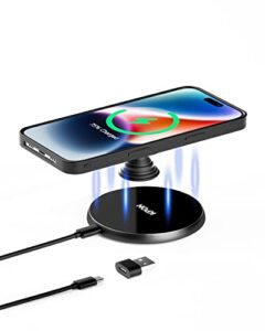 kpon wireless phone charger for thick cases up to 10mm – 15w max wireless charging pad for iphone 14/13/12/11/se/x/8/wireless phones – compatible with popsocket/otterbox (adapter not include)