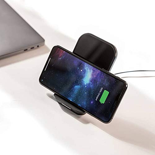 mophie Universal Wireless Multi Coil Charge Stand for Apple iPhone Xs Max, iPhone Xs, iPhone XR, iPhone X, iPhone 8 Plus, iPhone 8, Qi-Enabled Devices - Black