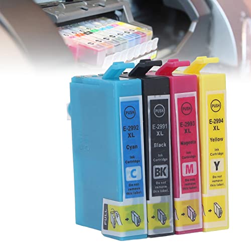 Hilitand 4 Color Ink Cartridges Replacement Inkjet Cartridge Print Photos, Test Papers, Documents Printer Cartridge for Printer Accessories