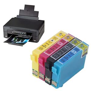 Hilitand 4 Color Ink Cartridges Replacement Inkjet Cartridge Print Photos, Test Papers, Documents Printer Cartridge for Printer Accessories