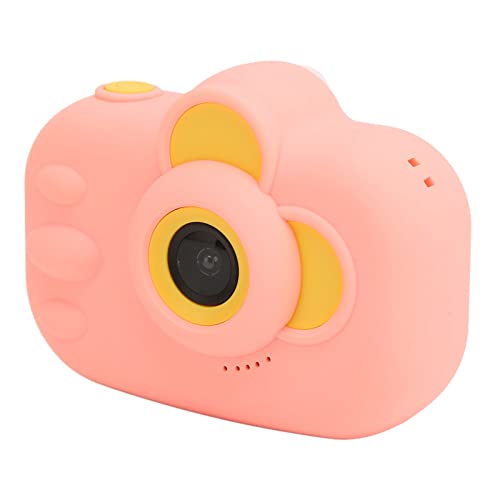 Kids Digital Camera, 30fps Full Color IPS Screen Kids Camera 1080P Cute Cartoon Design Lightweight for Holiday Travel (Pink)