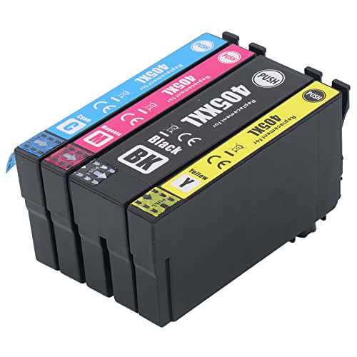 Hilitand 4PCS Ink Cartridge Smoothly Output Ink Printer Ink Cartridge Set for Office Shool Print Photos, Test Papers, Documents