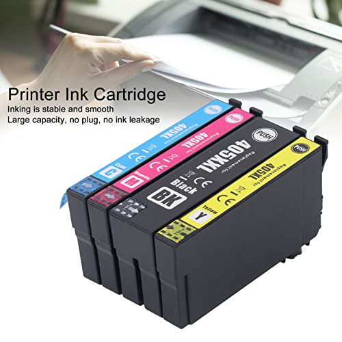 Hilitand 4PCS Ink Cartridge Smoothly Output Ink Printer Ink Cartridge Set for Office Shool Print Photos, Test Papers, Documents