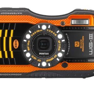 Pentax Optio WG-3 orange 16 MP Waterproof Digital Camera with 3-Inch LCD Screen (Orange)